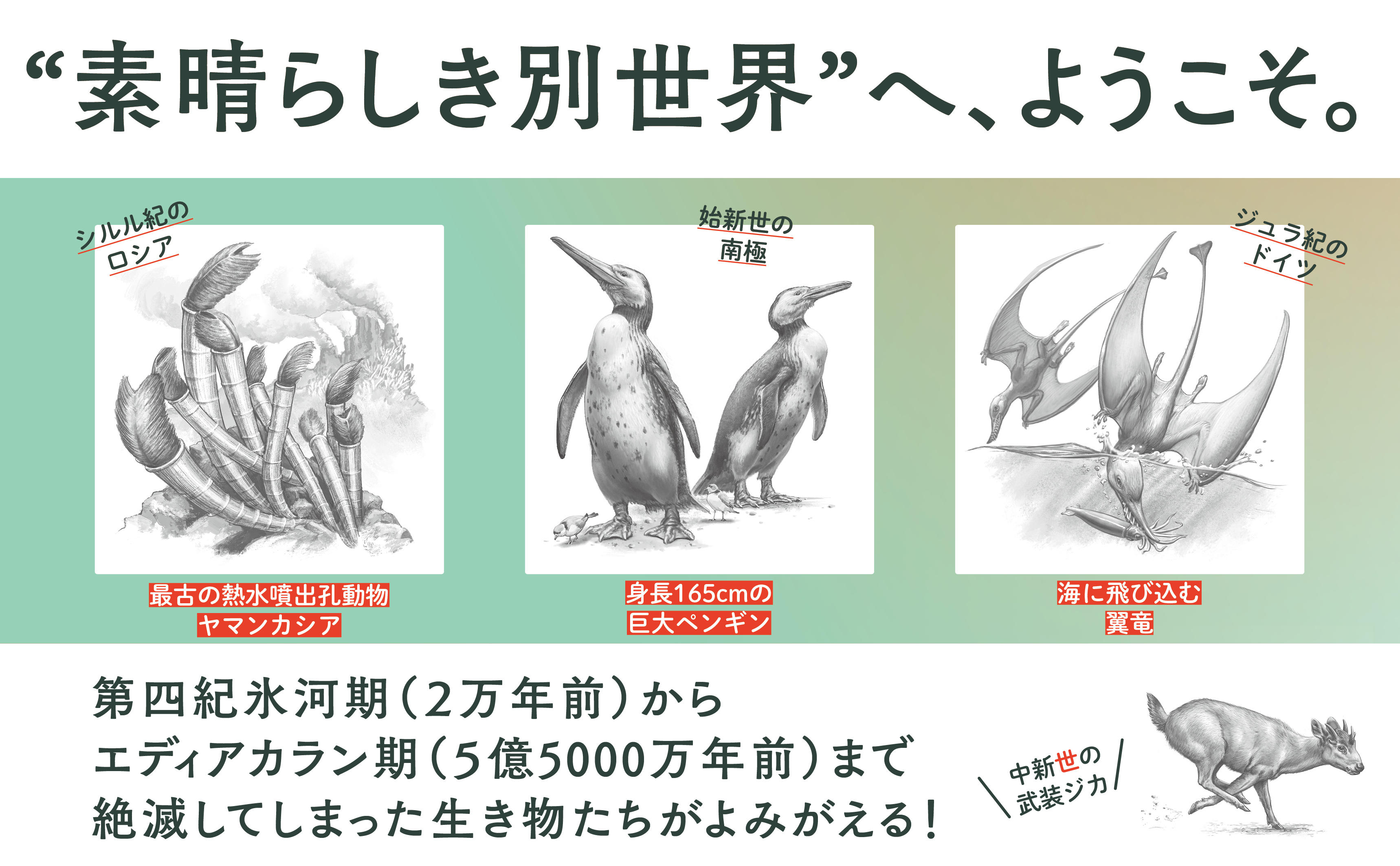 絶滅してしまった生命と地球の姿がリアルによみがえる
